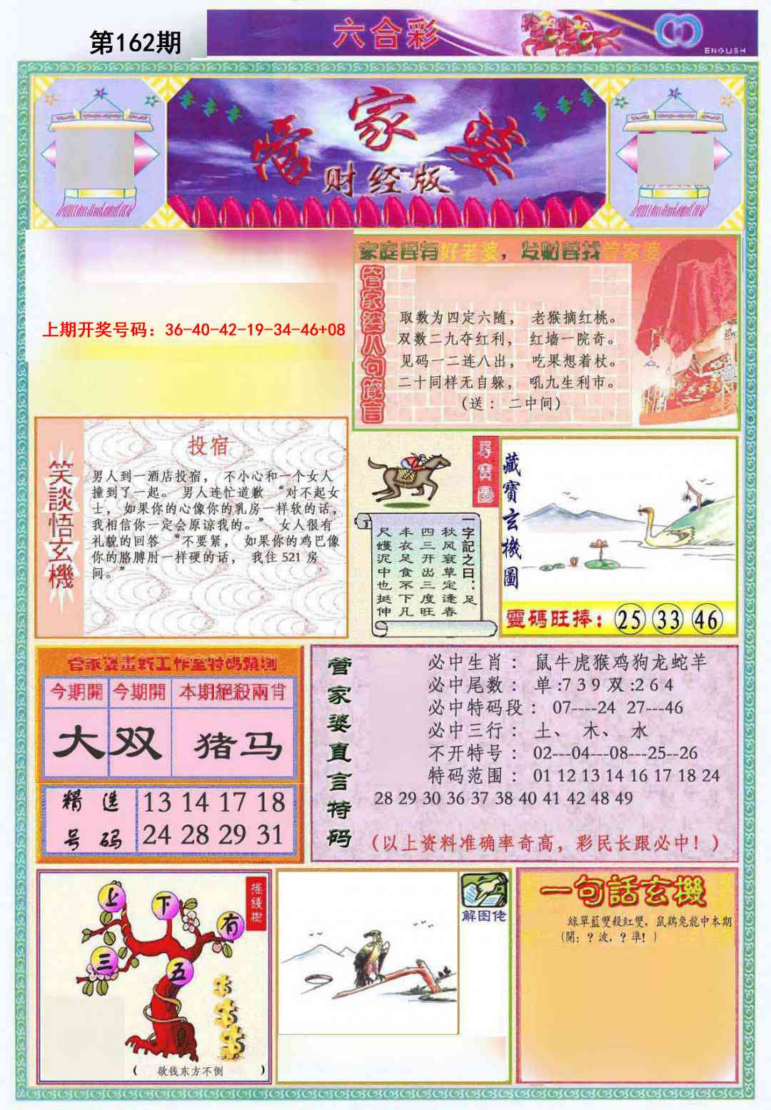 162期管家婆财经版[图]